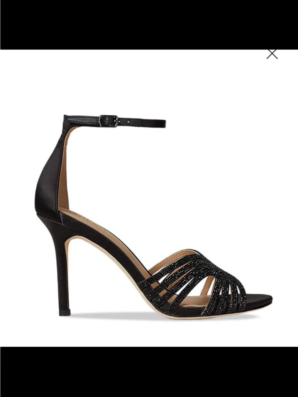 NWB Lauren Ralph Lauren women’s Allie embellished multistrap sandals black 8.5